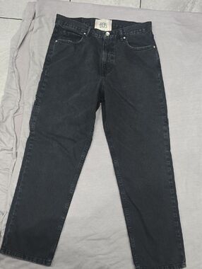 BDG Men's Washed Black Relaxed Jeans